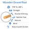 Wooden Dowel Rods 7/8 inch Thick, Multiple Lengths Available, Unfinished Sticks Crafts & DIY | Woodpeckers